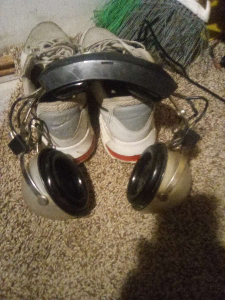 antique headphones