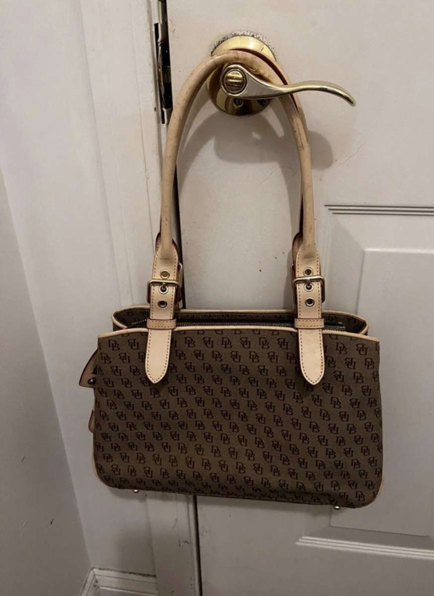 Dooney  Bourke Monogram Buckle Satchel  PreOwned