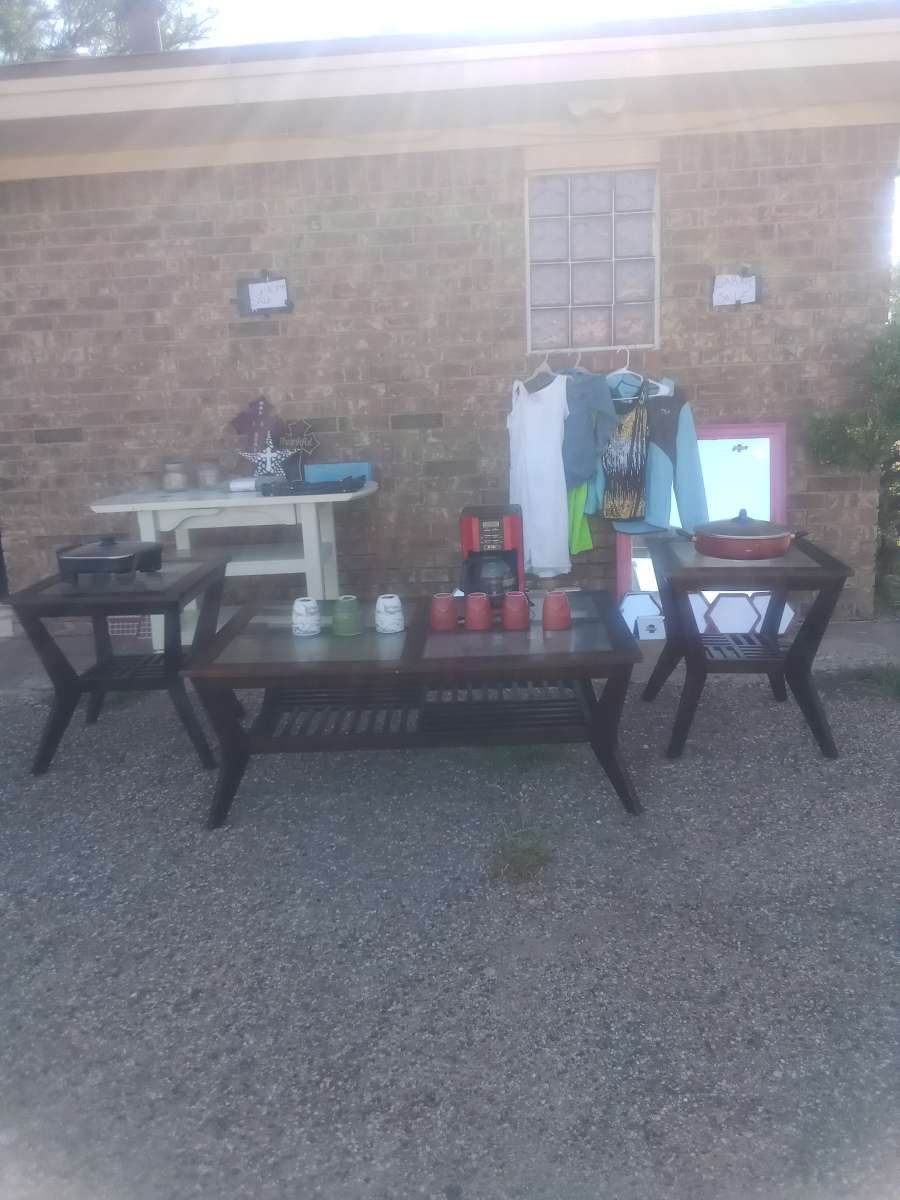 China cabinet living room couches end tables coffee pot with