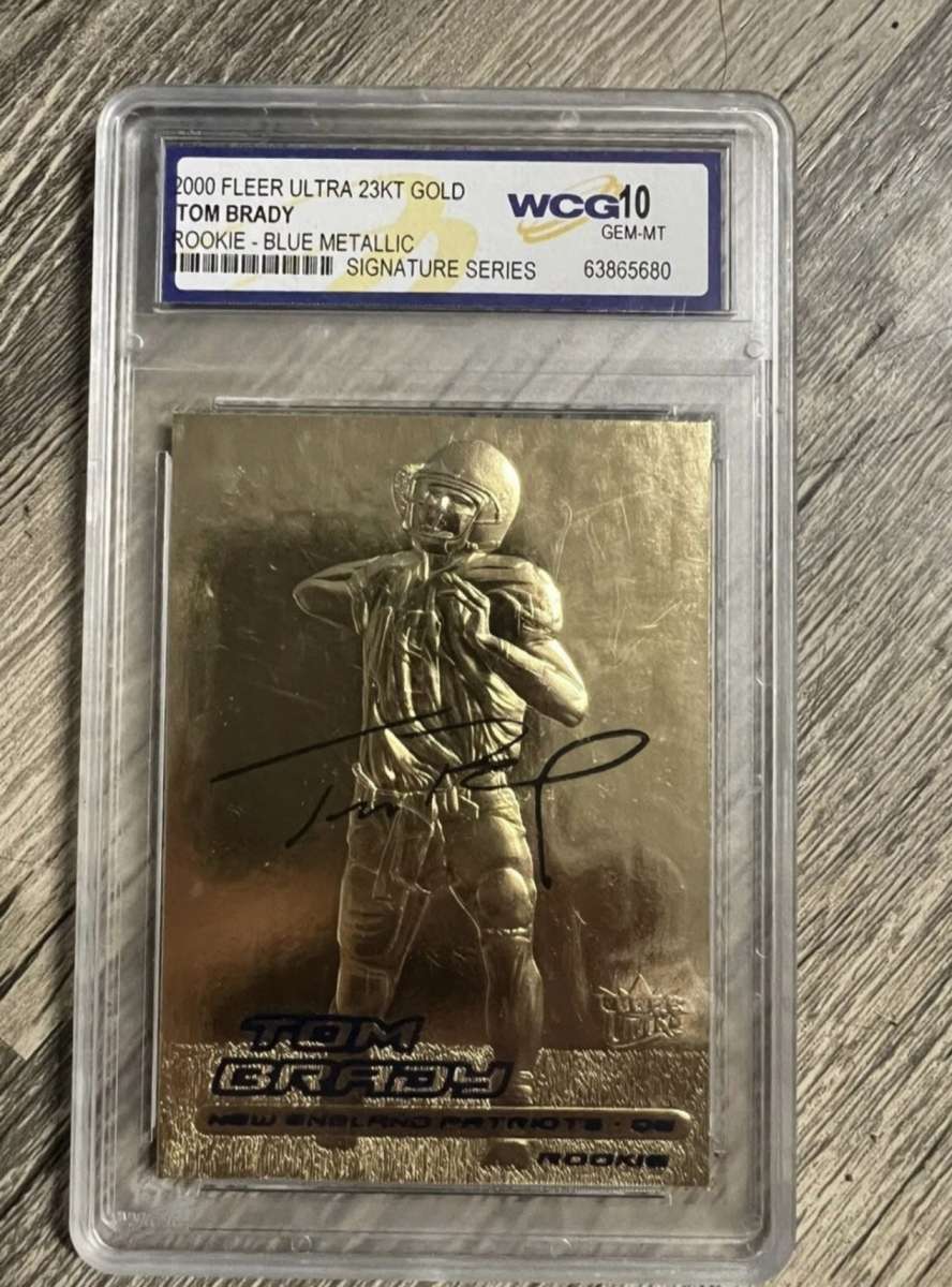 Tom Brady number 0650 fleer 2000