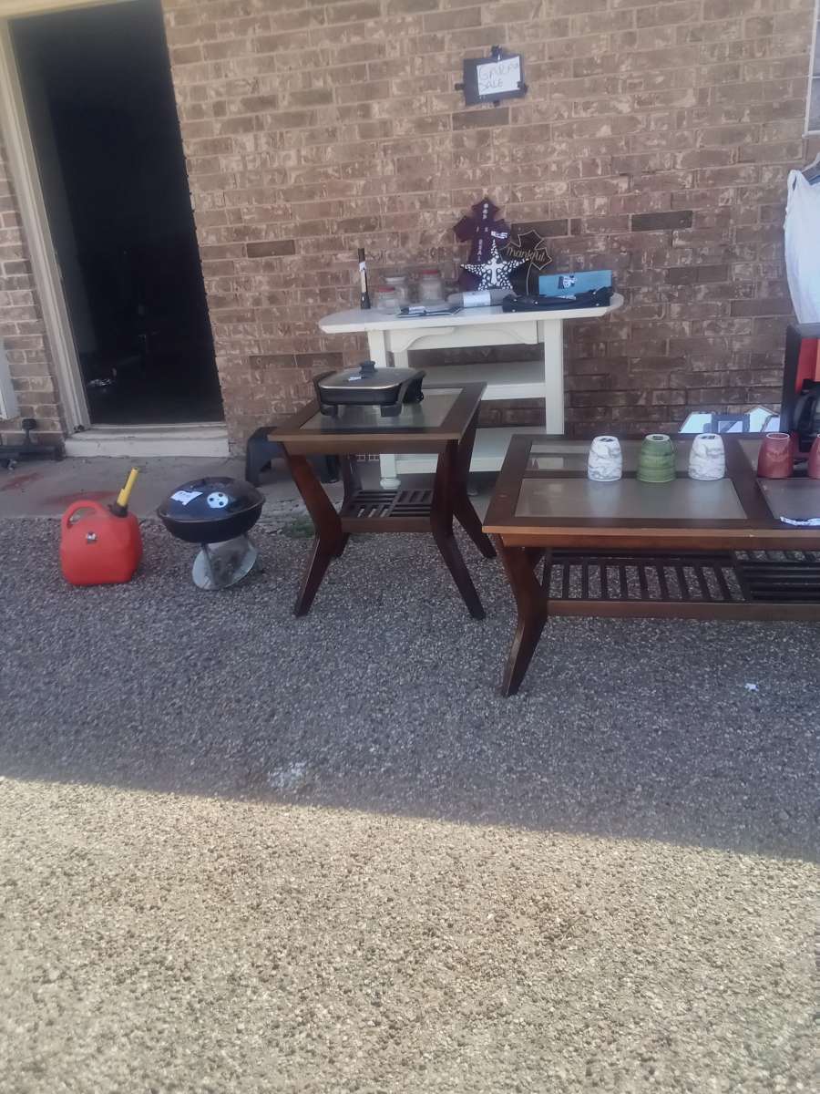 China cabinet living room couches end tables coffee pot with