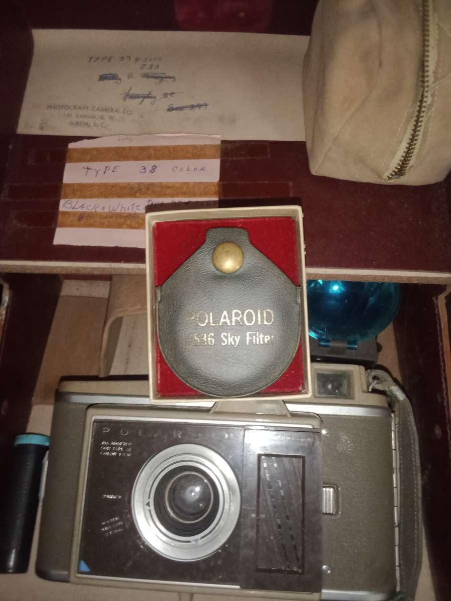 2 Original Antique Polaroid Cameras model J33 n 95B