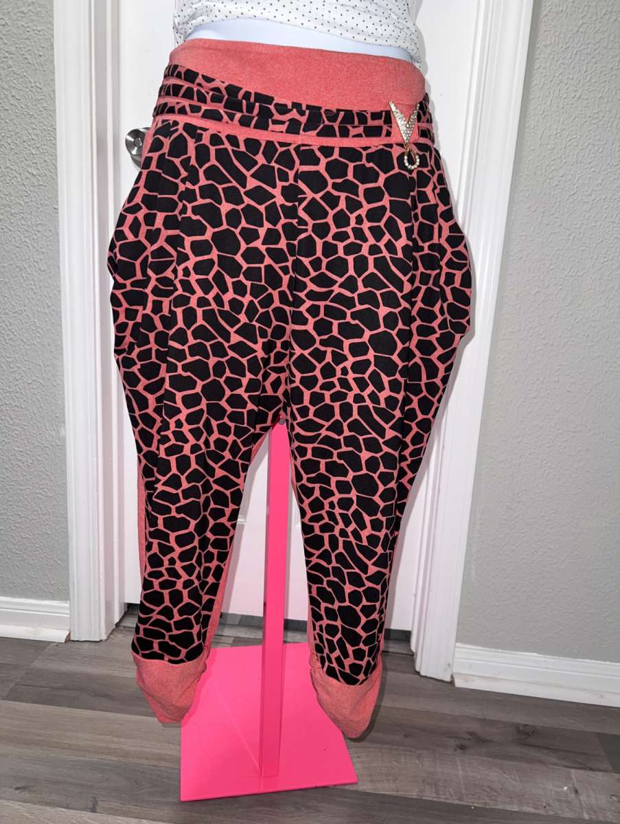 Coral Lepard Leggins