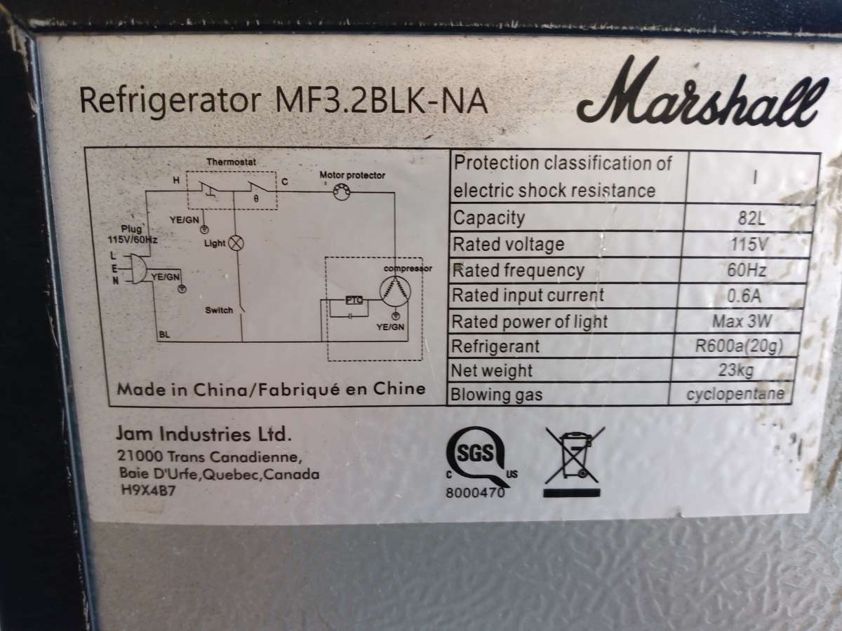 Marshall Replica Mini Fridge