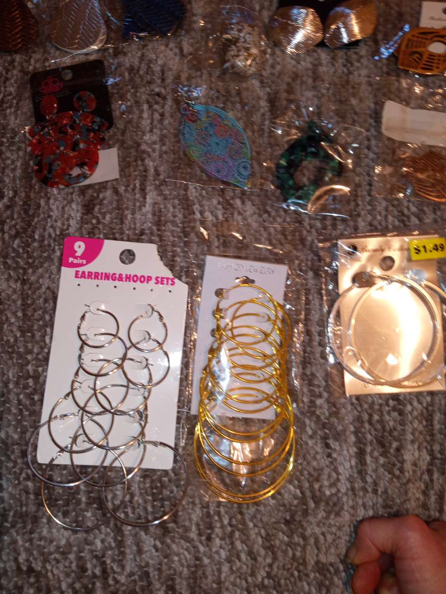 62 pairs of various brands of earrings they are all NIP
