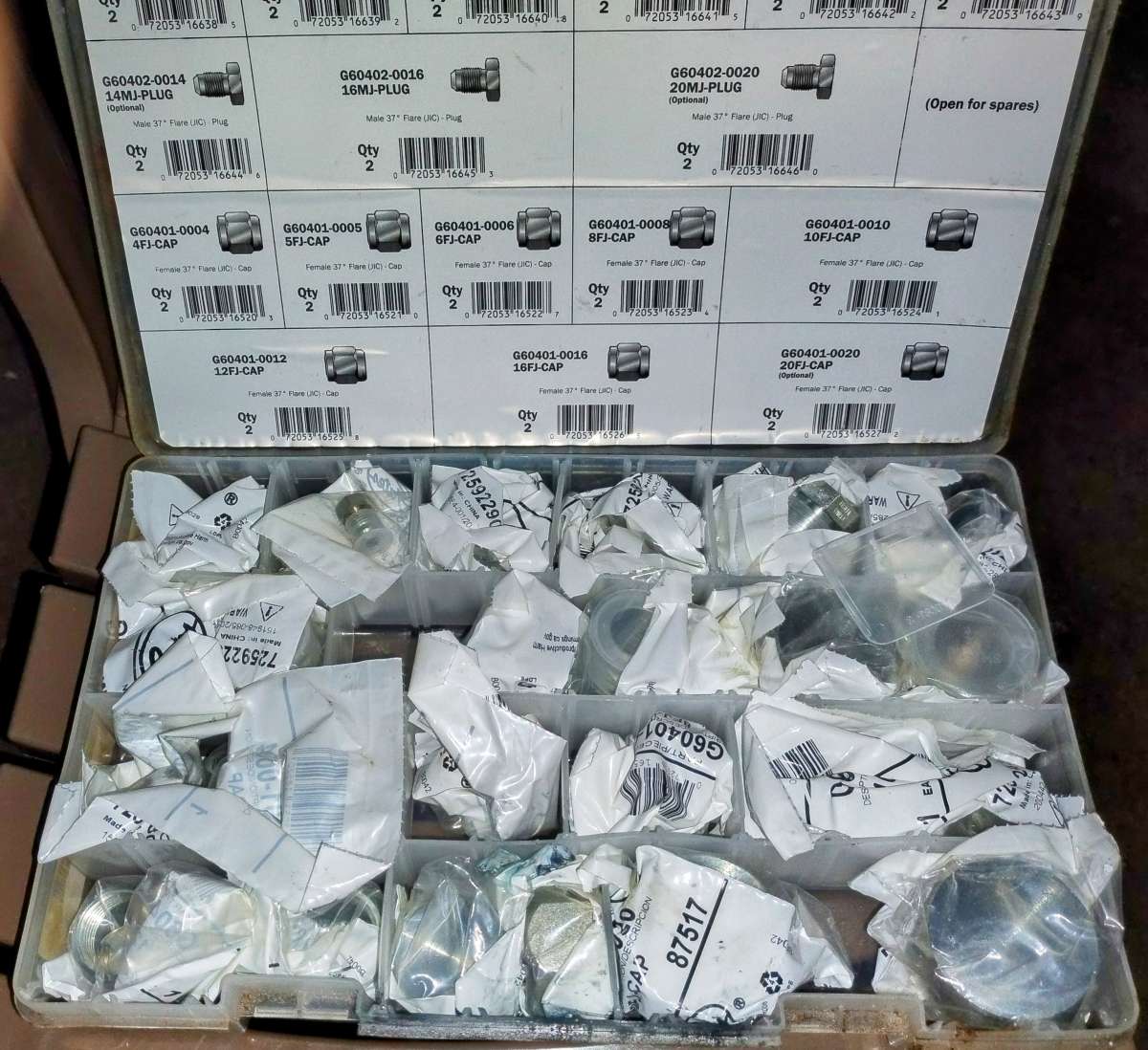 Gates JL plug and cap assortment