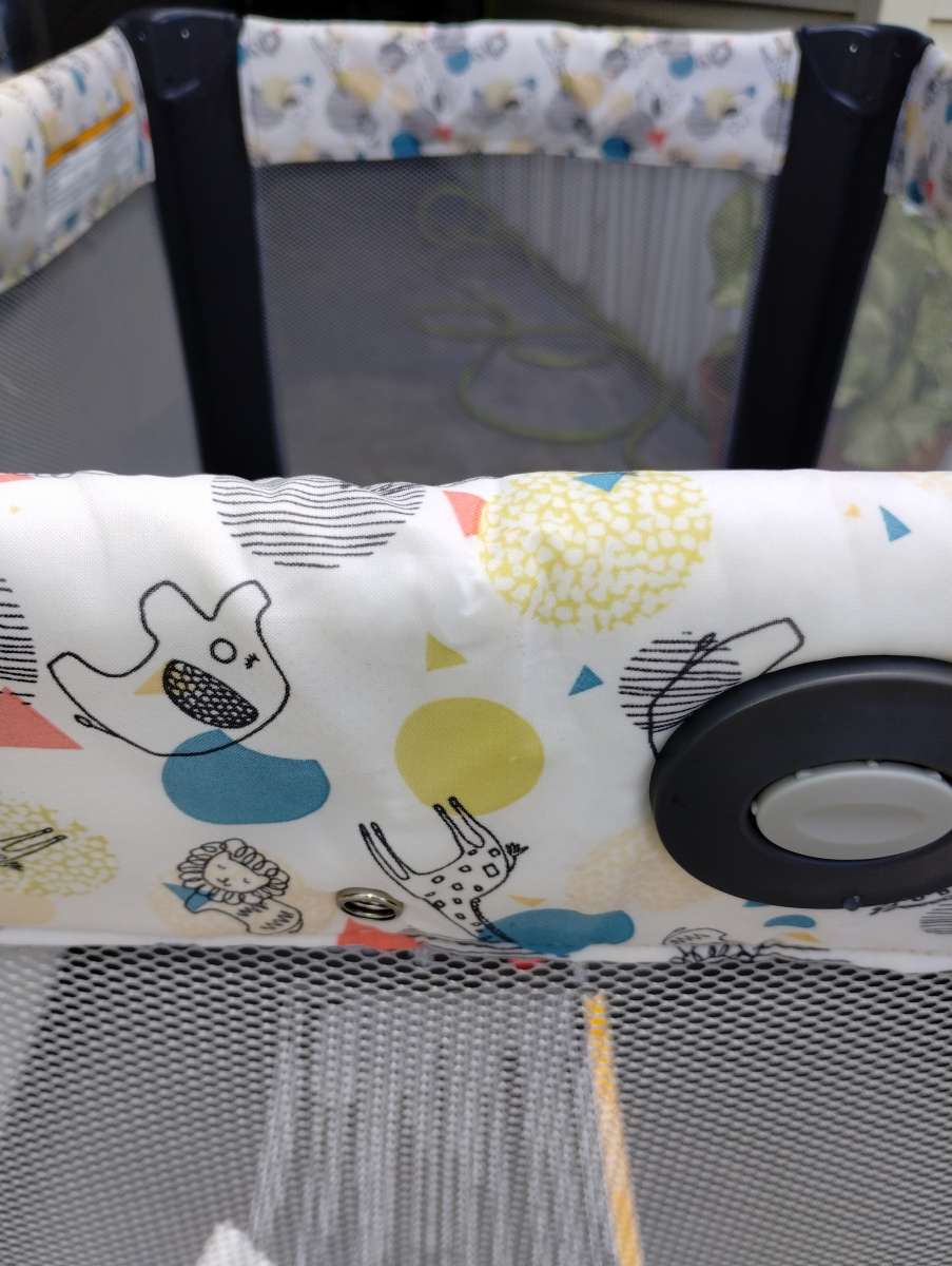 playpen and highchair