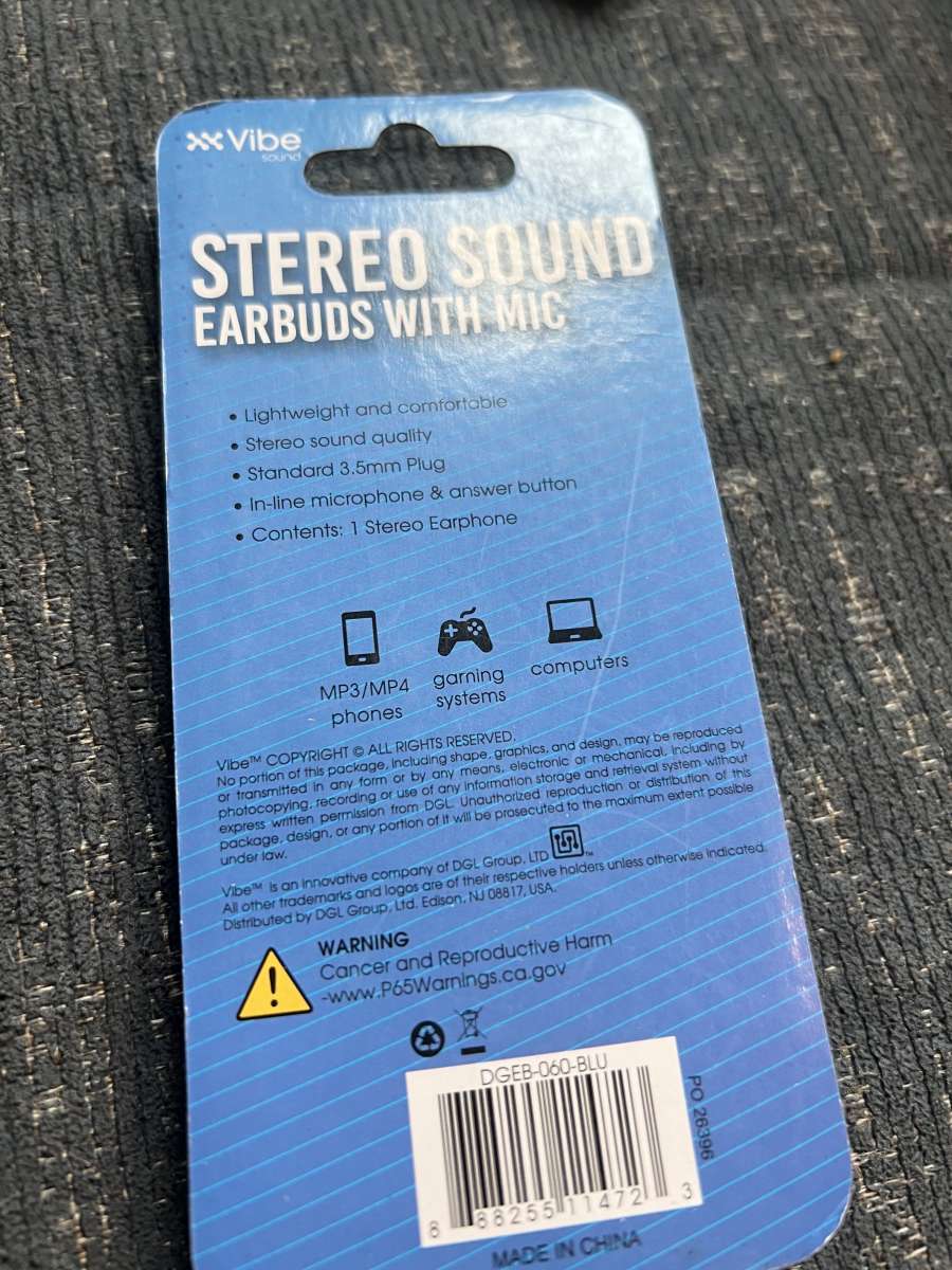 stereo earbuds with mic