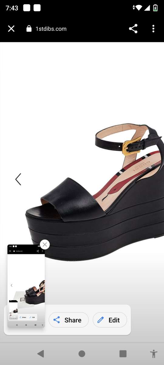 Gucci Kingsnake High Platform Heels