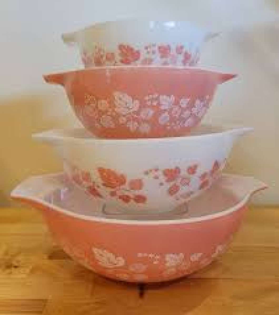 pink pyrex set