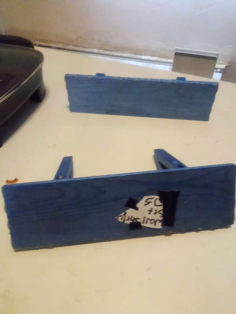 arts crafts shelves set and cross set