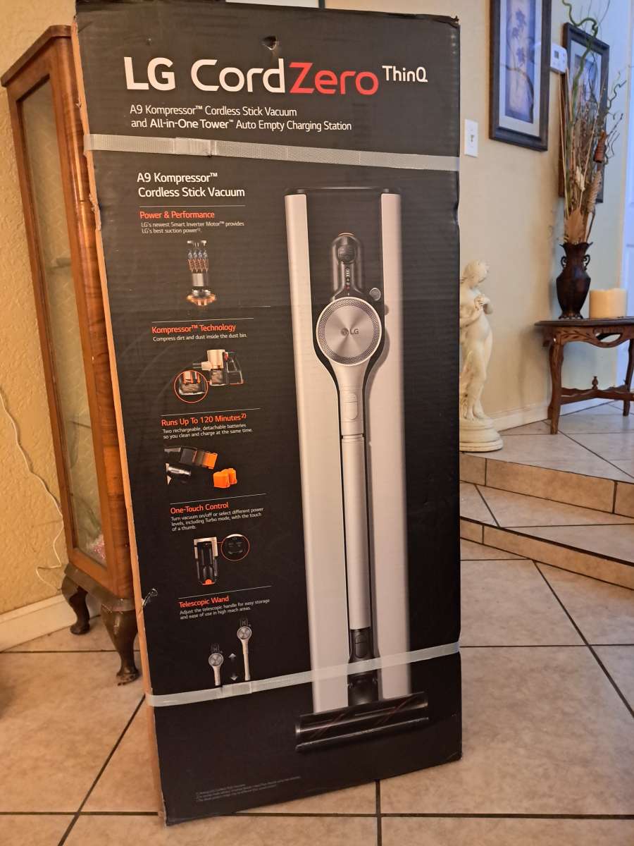 LG cord zero all in one stick vacuum with power mop