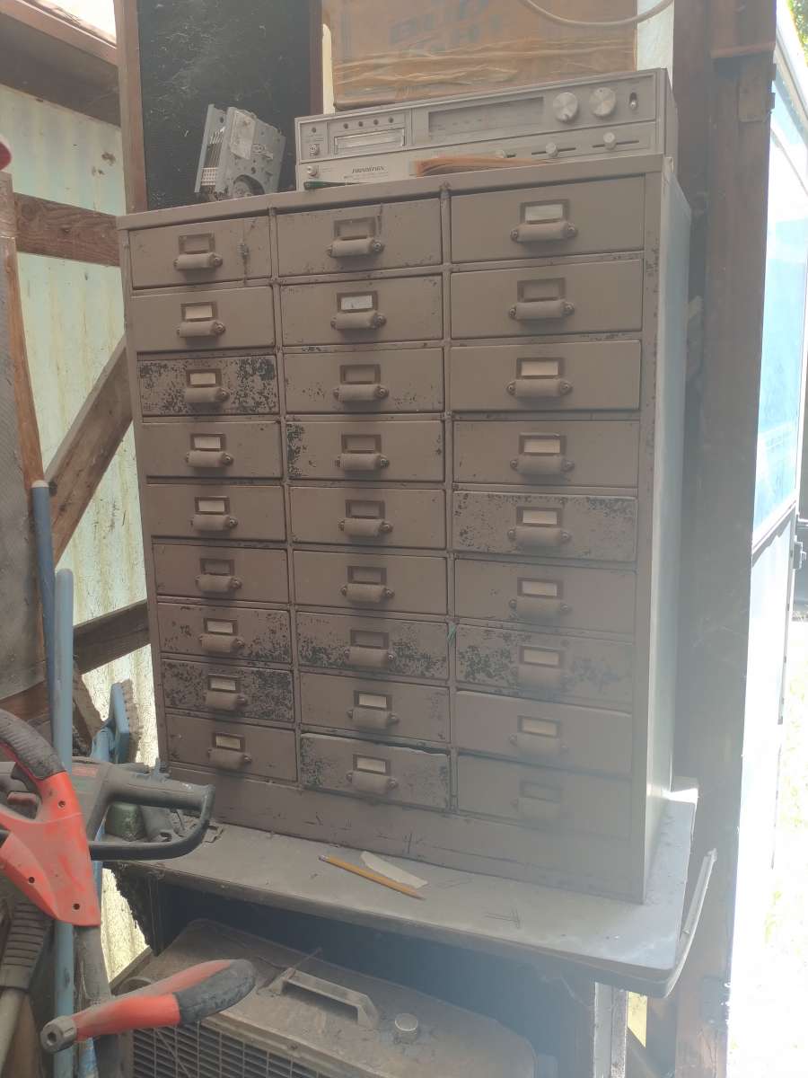 vintage library 27 drawers card holder cabinet