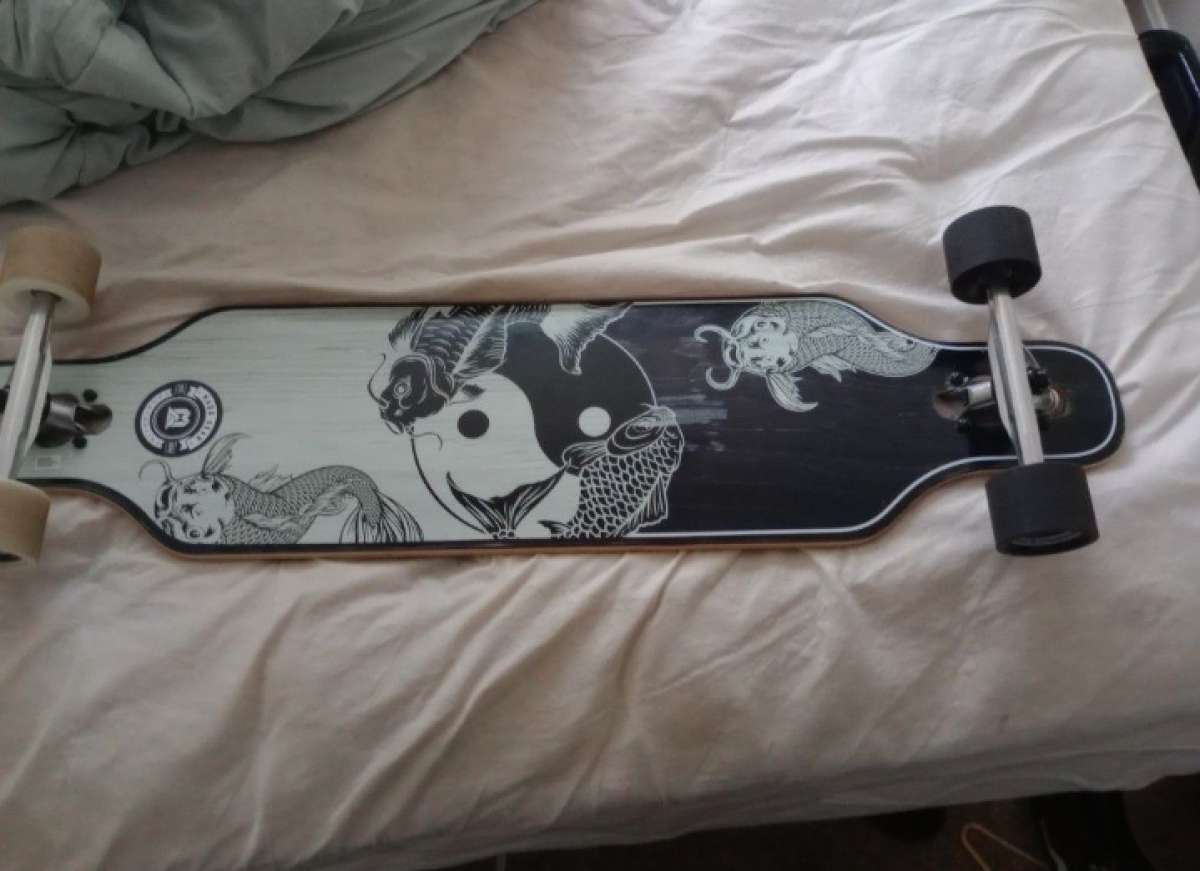 yin and yang longboard