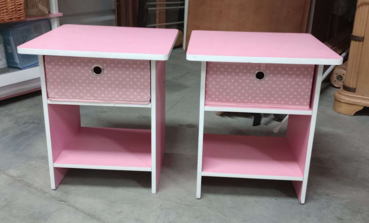 pink kids night stands
