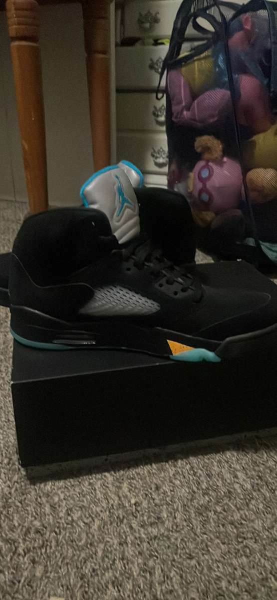 air Jordan retro 5 aqua size 11