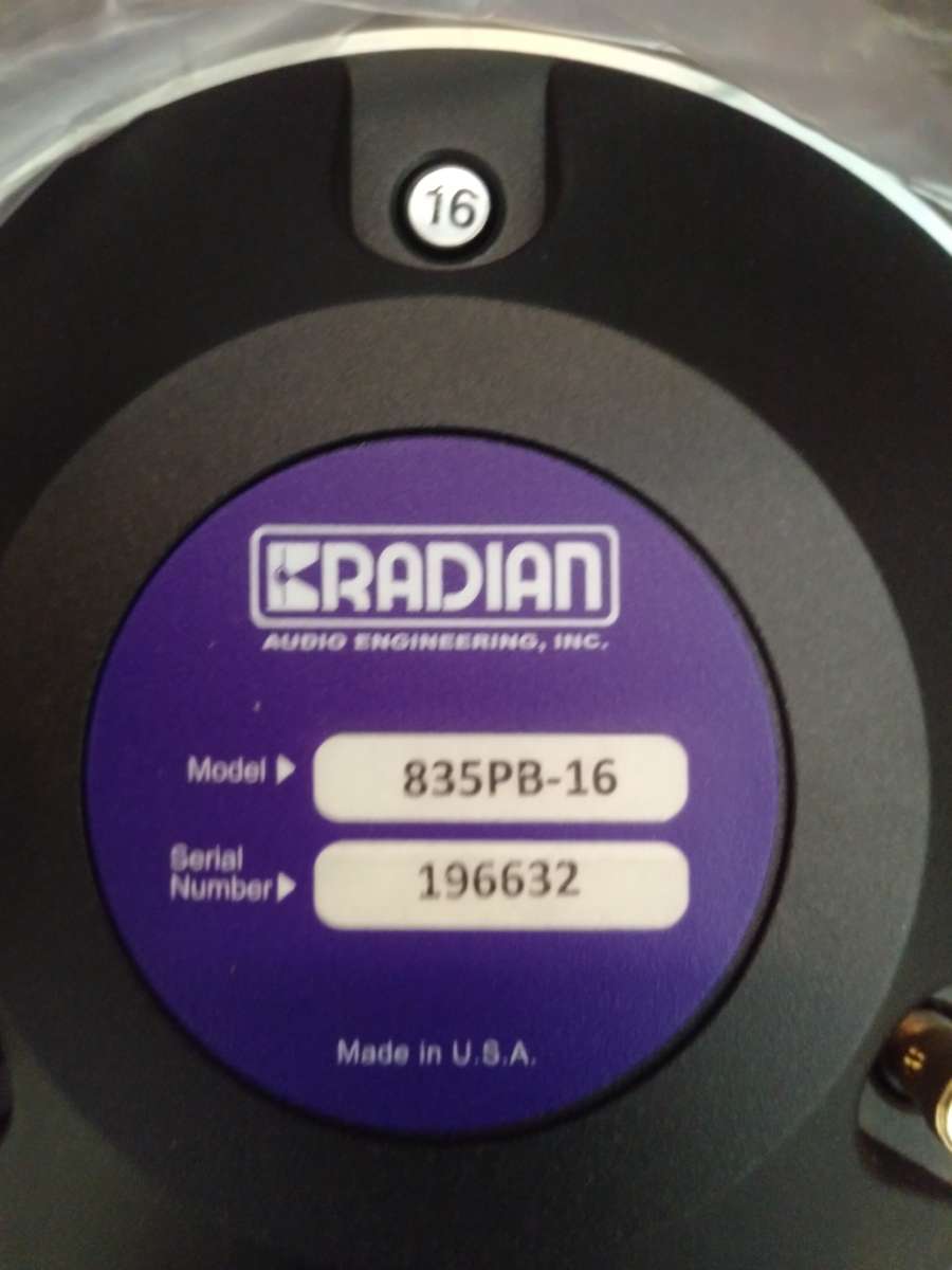 RADIAN high frequency compression drivers 4 available 200 ea