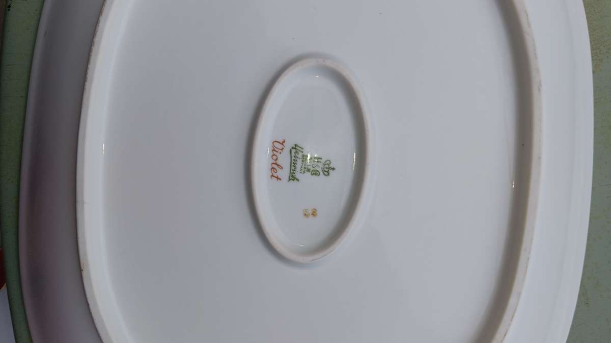 real fine china big  dinnerware set handpainted