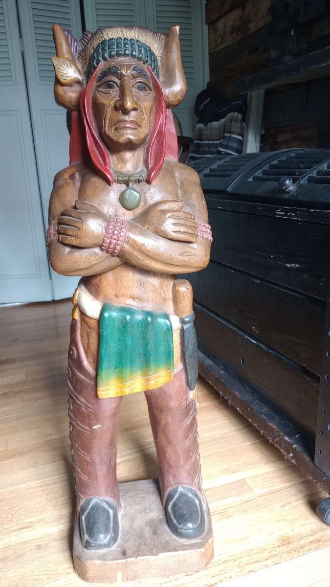 cigar shop wooden Indian