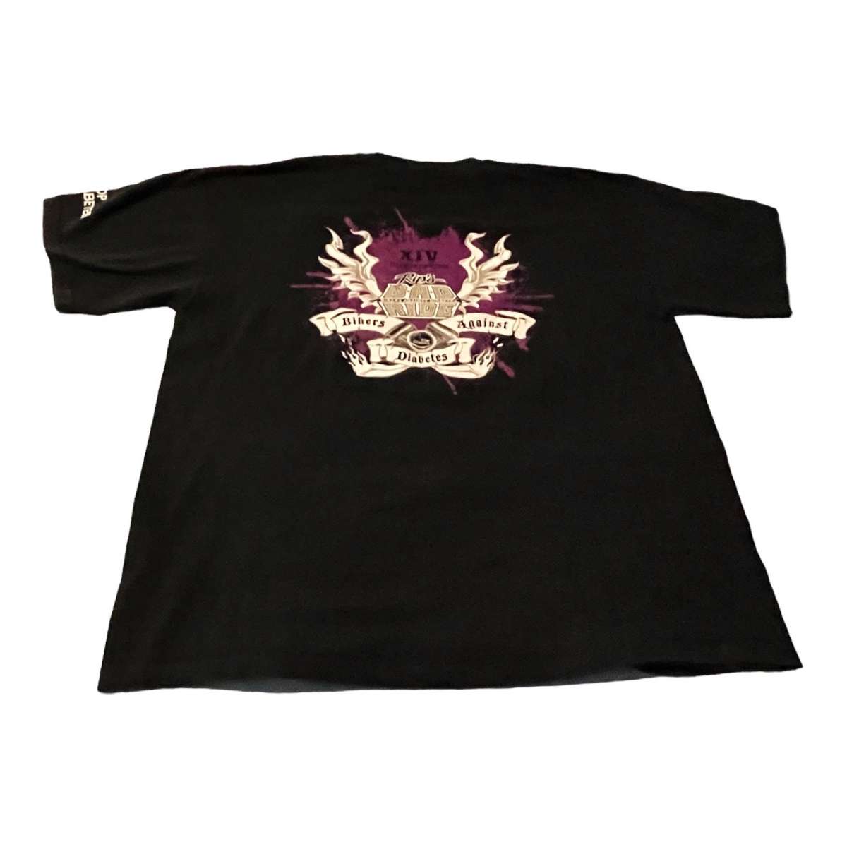 2018 Bikers Against Diabetes Ride Tee XL NWOT