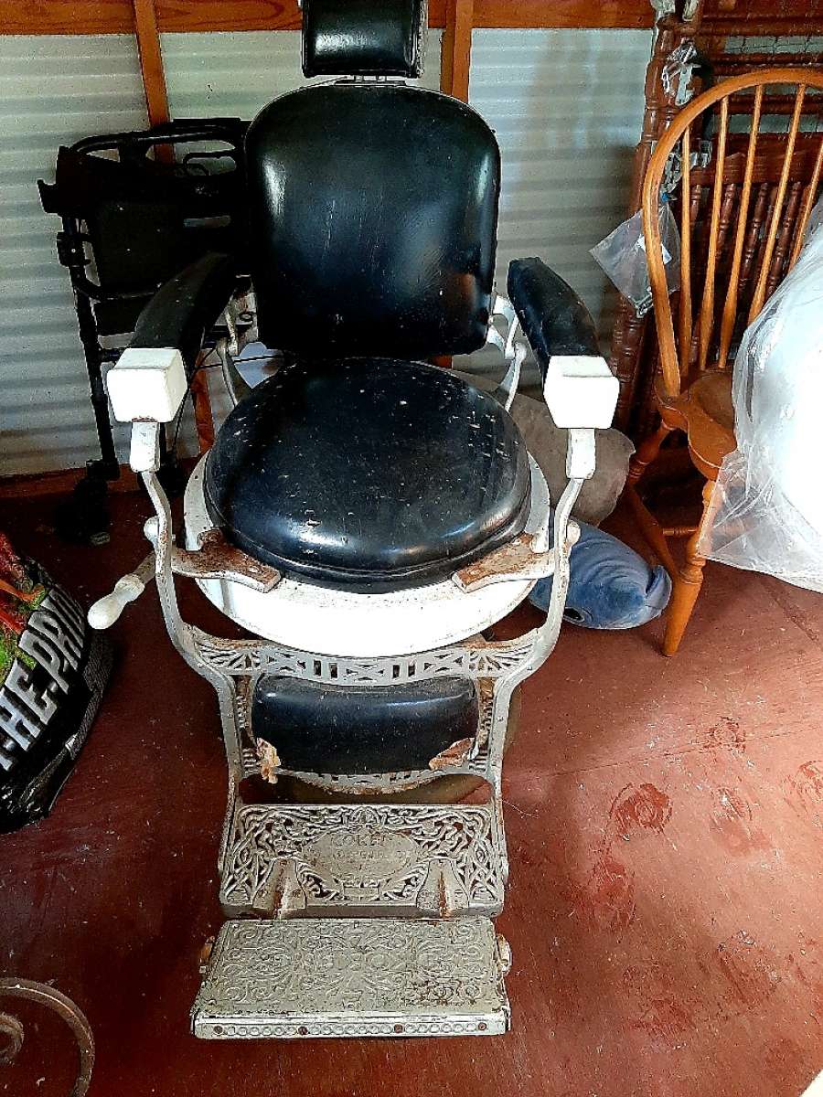 Very Rare 1920s Koken barbers chair