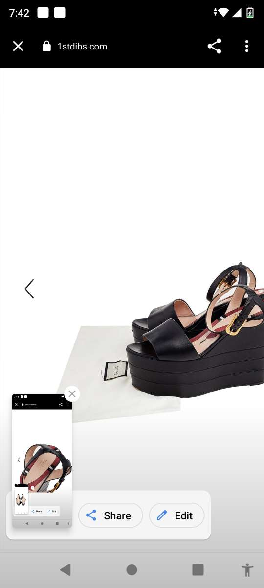 Gucci Kingsnake High Platform Heels