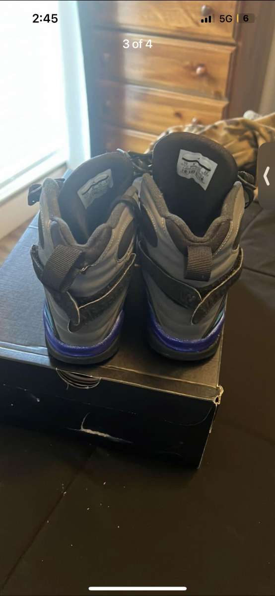 Air Jordan Retro Aqua 8s Youth Size 7