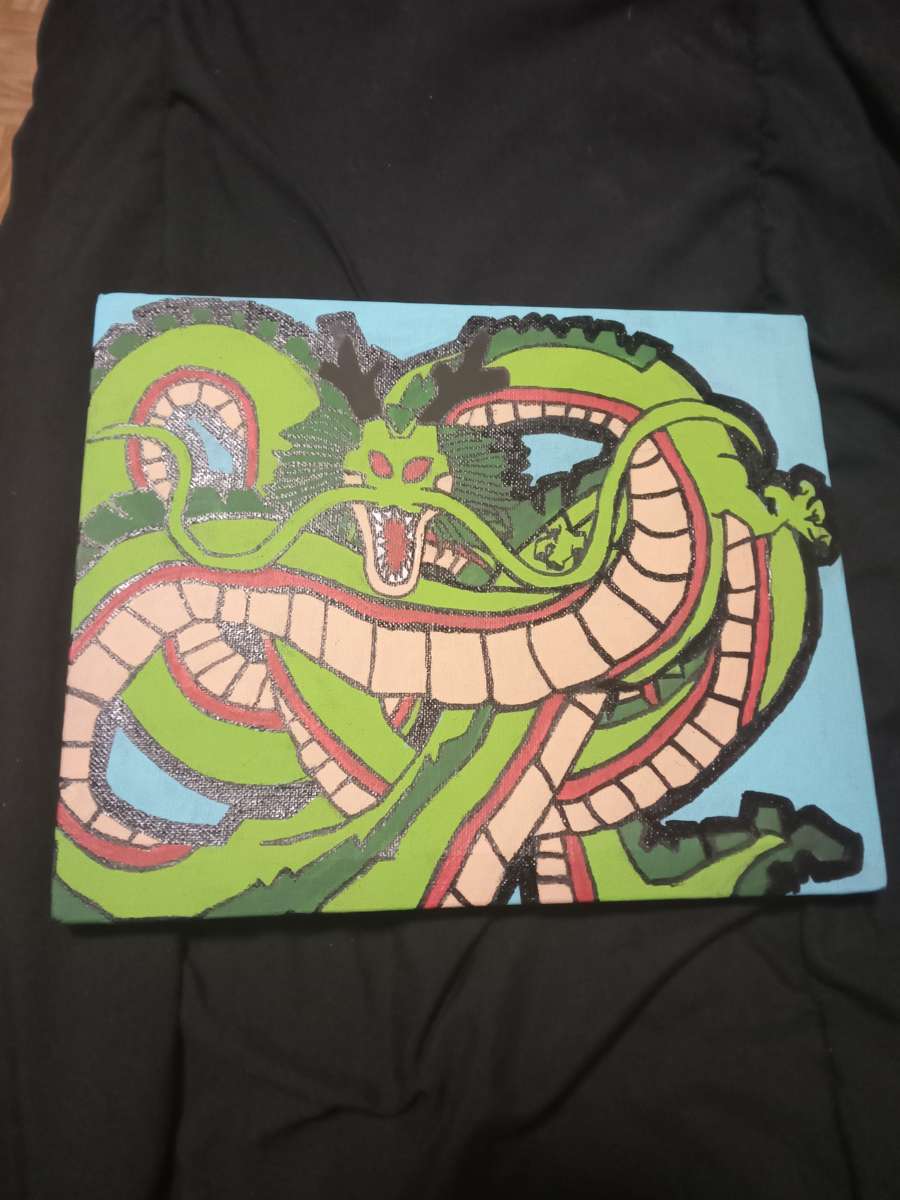 paintings Shemron and a skull painted