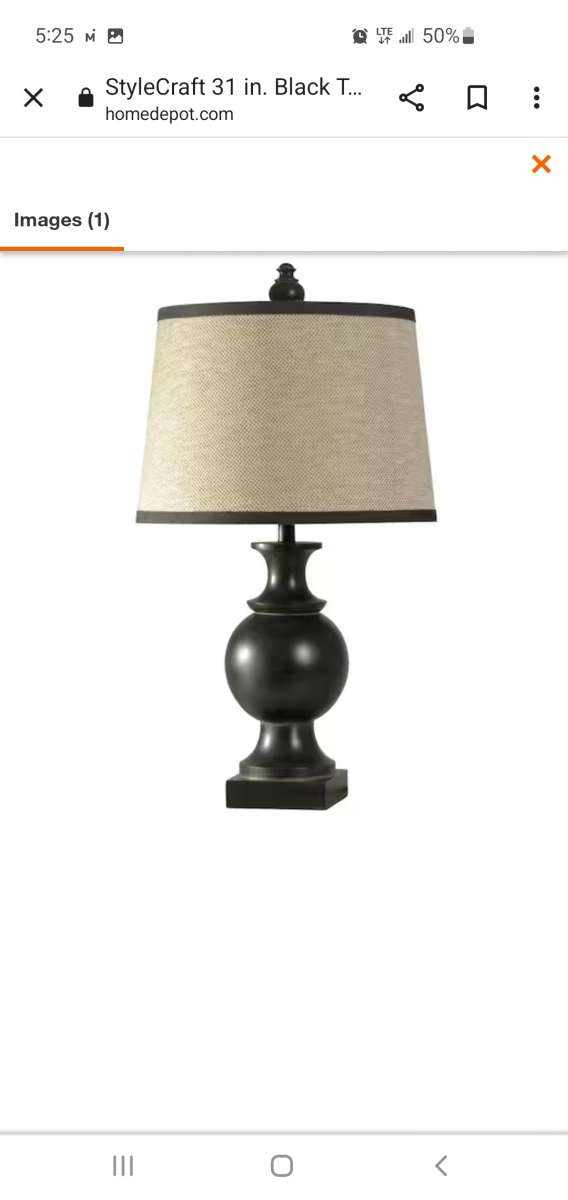 set noir table lamps