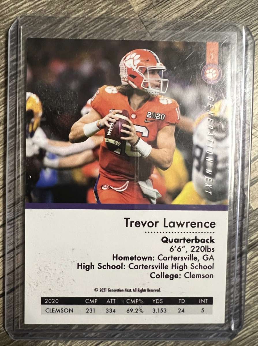 trevor lawrence rookie card