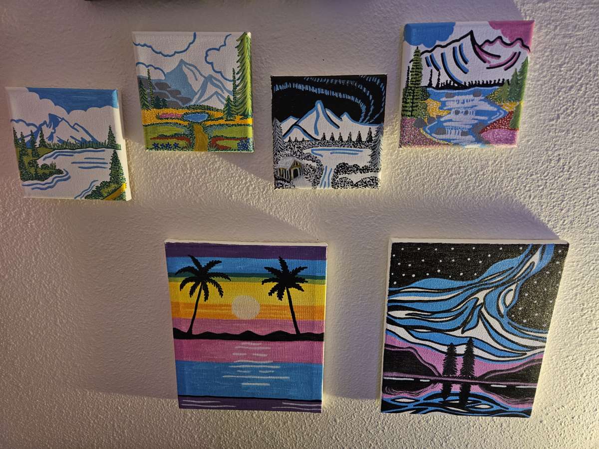 Hand Painted Acrylic Canvases