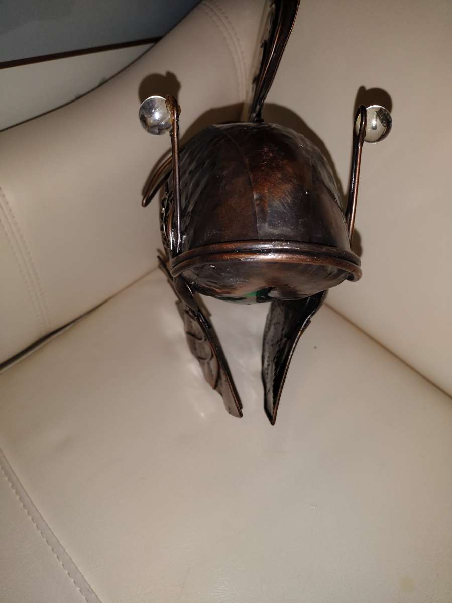 metal sculpture of a Lion fish