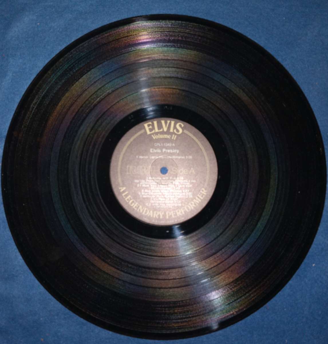 Elvis volume two A legendary performer vinyl record