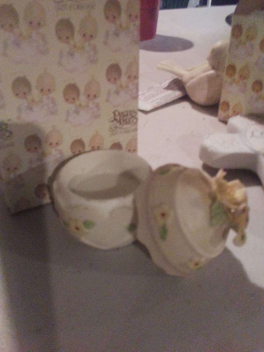 precious moments figurines vintage girl soccer