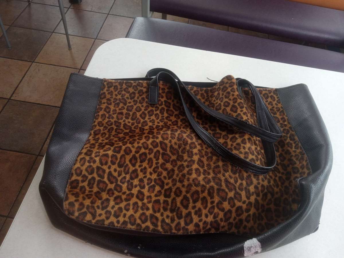 Deux Lux Bags Deux Lux Cognac Sahara Tote Animal Print Leopa