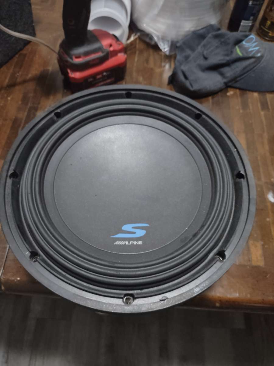 alpine competition sub in box fosgate amp