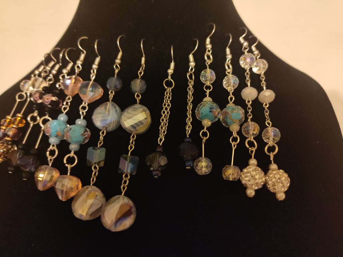 hand made glass bead earrings