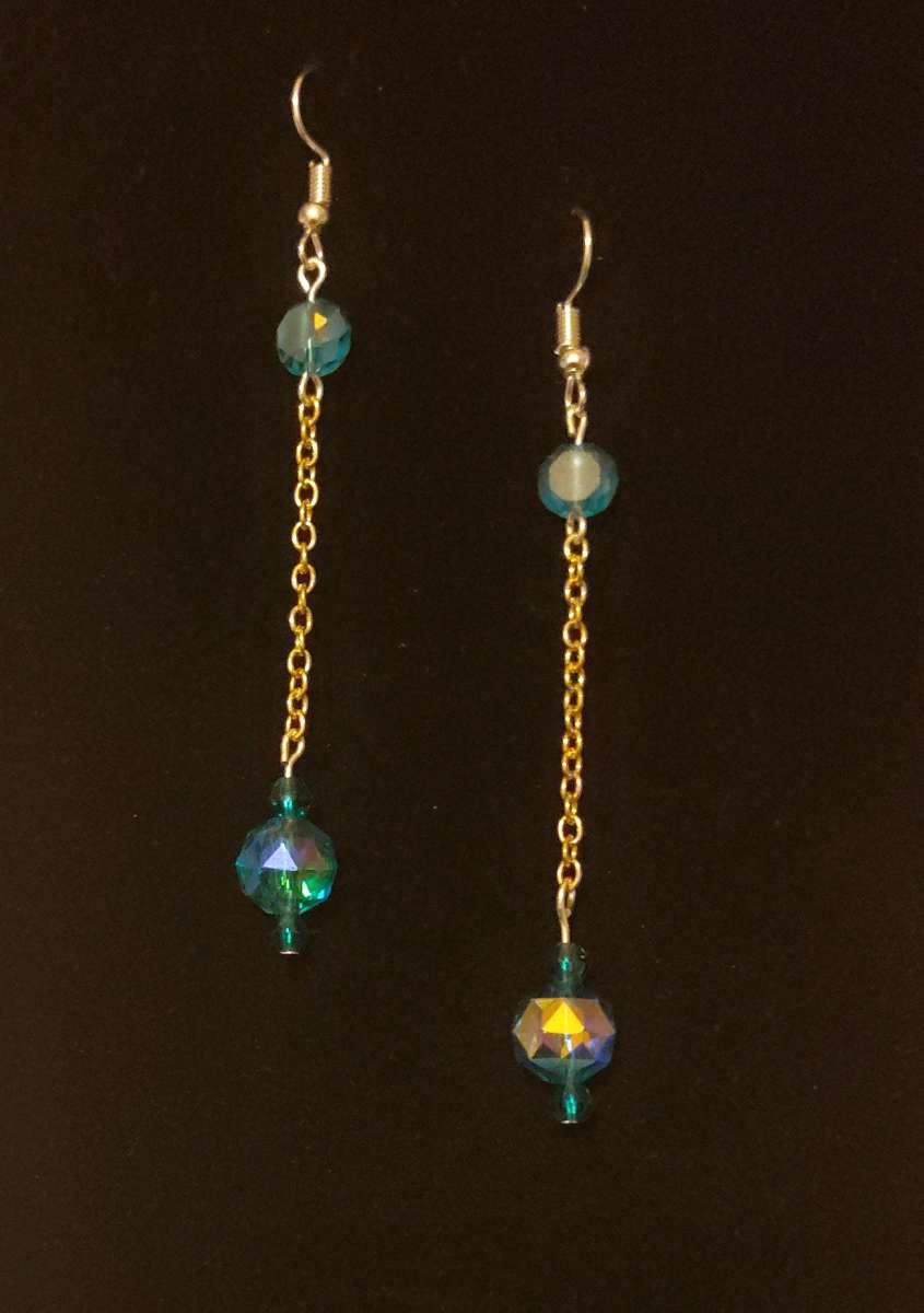hand made glass bead earrings