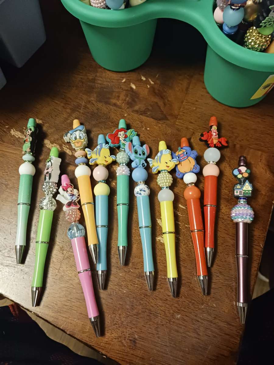 pens and cups and keychains