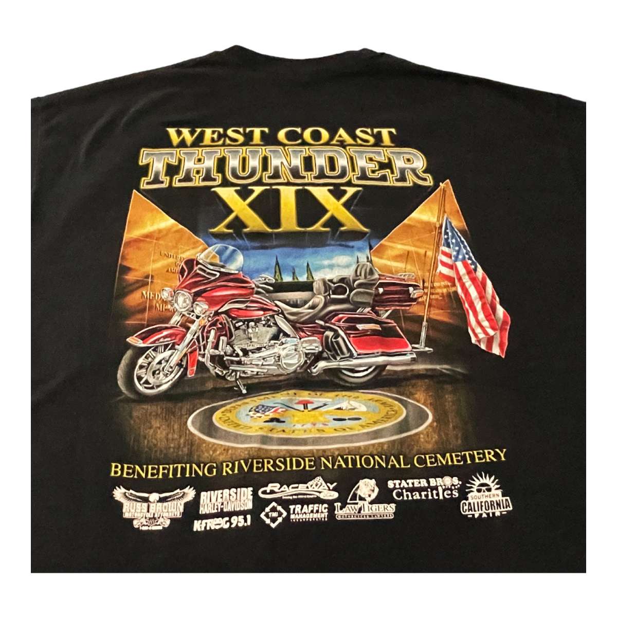 2019 West Coast Thunder Memorial Ride Tee XL