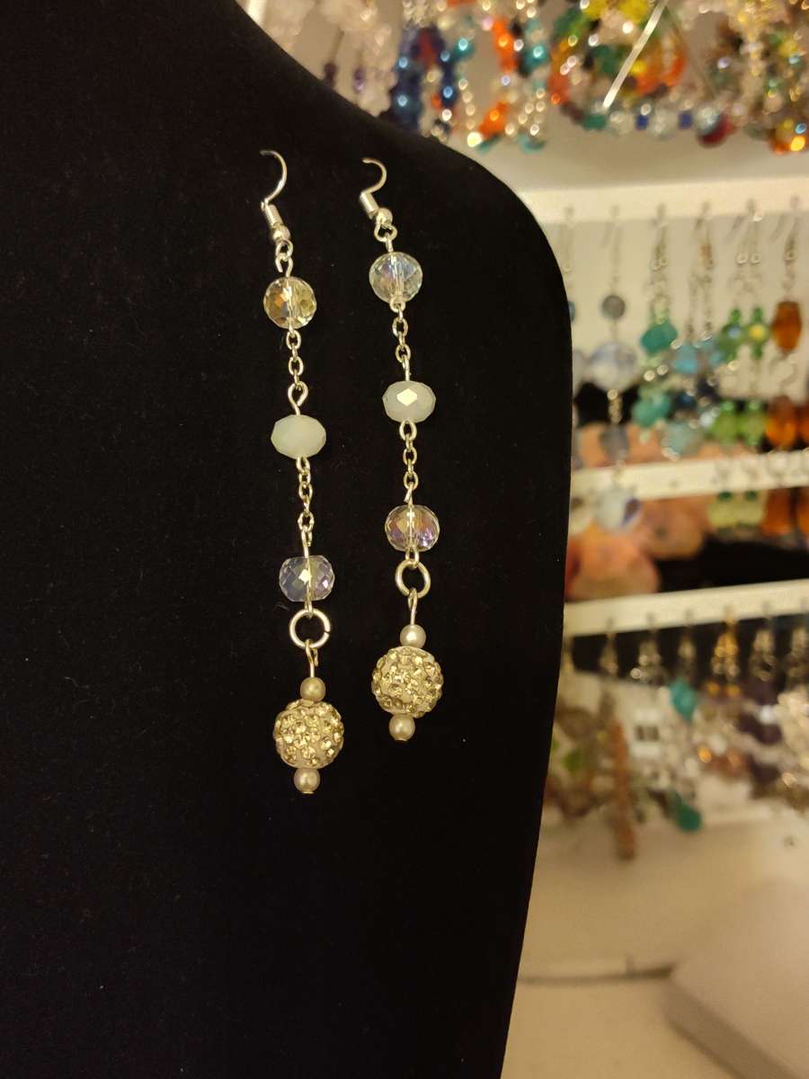 hand made glass earrings