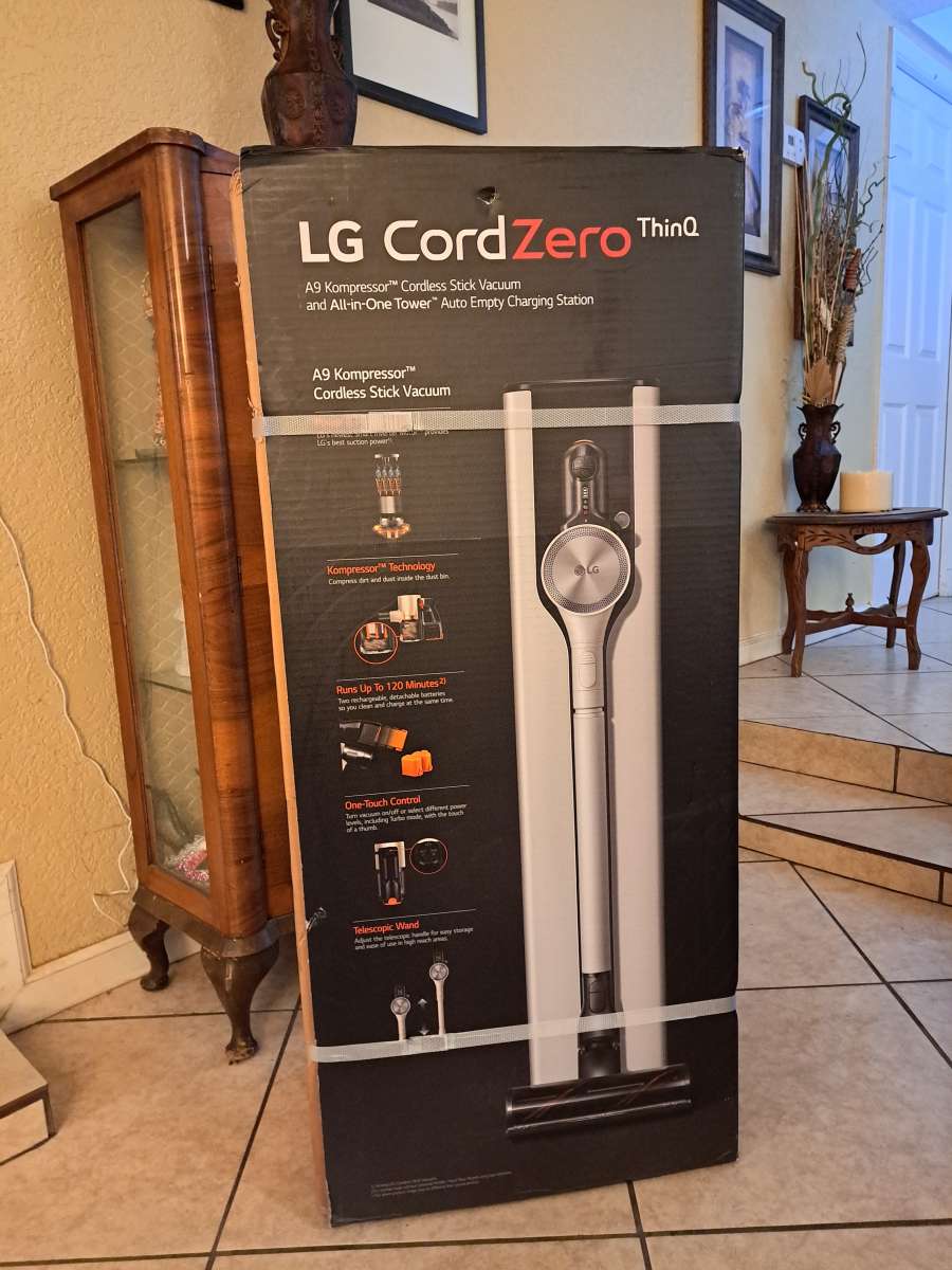 LG cord zero all in one stick vacuum with power mop
