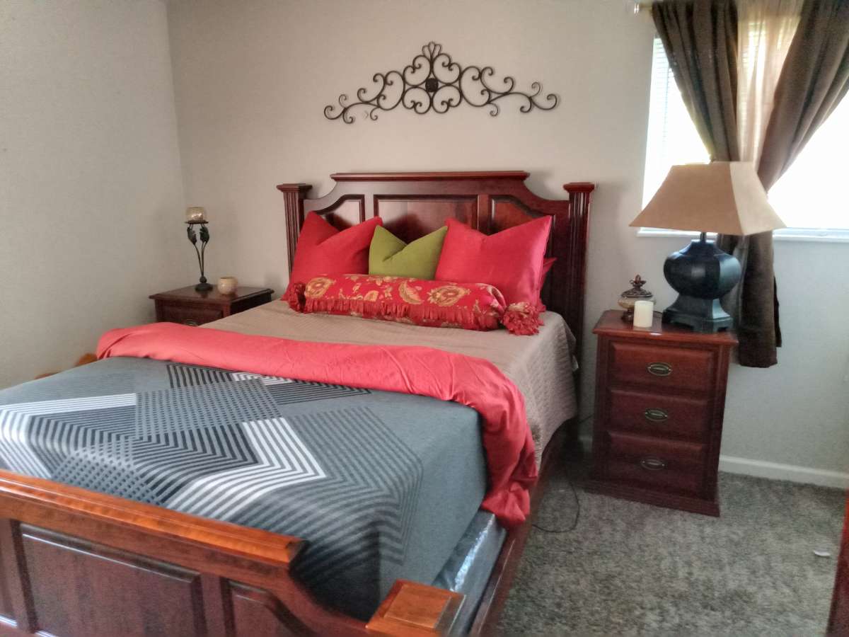 all household furniture also 55 in TV microwave laptop ect