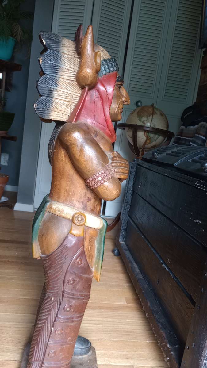 cigar shop wooden Indian