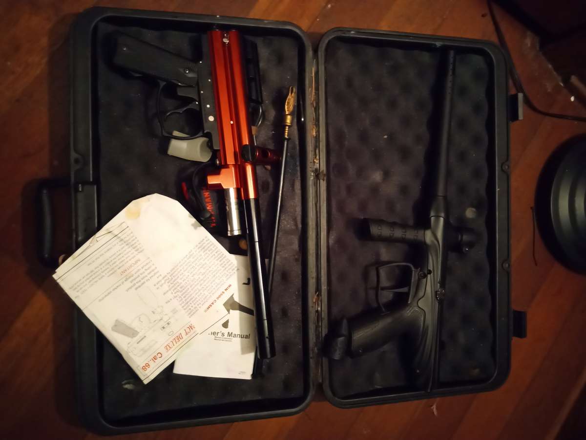 paintball guns and equipment