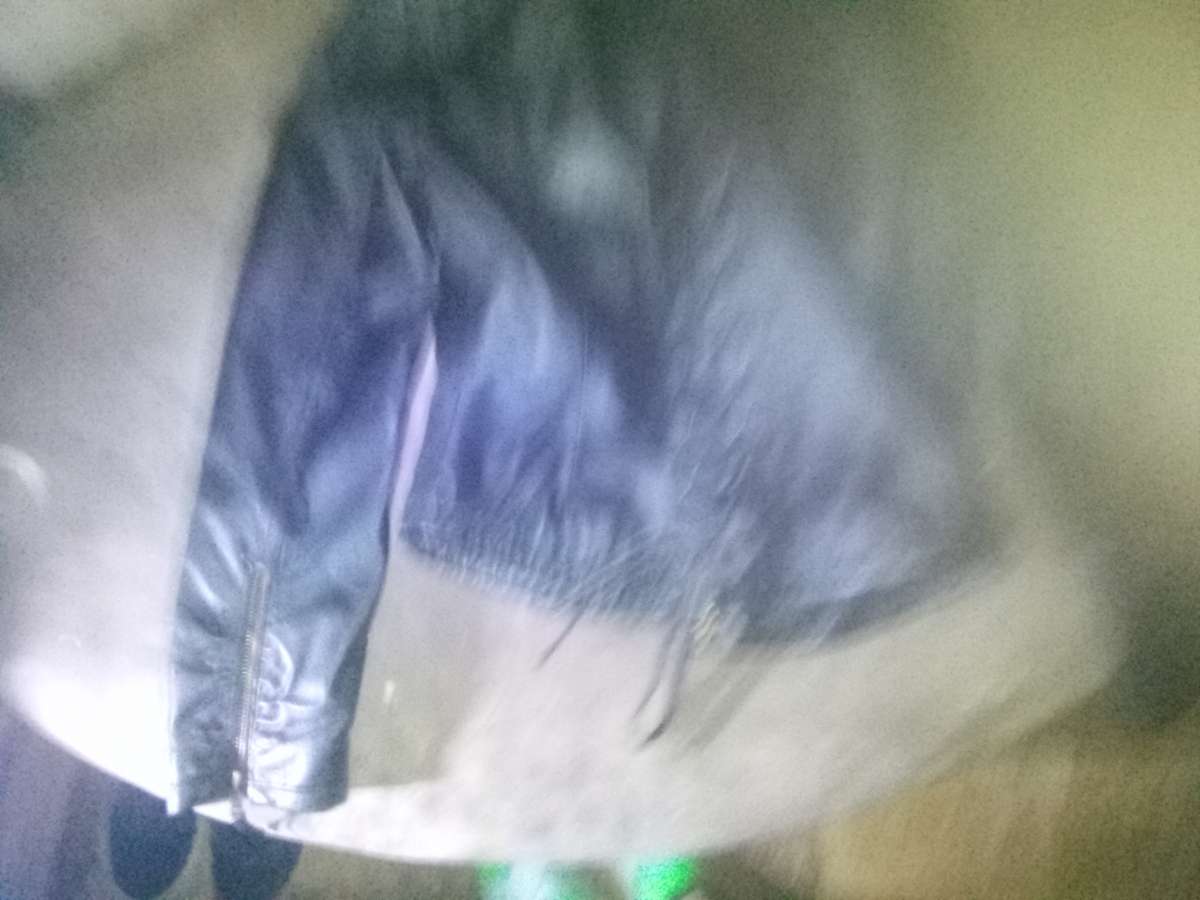 womens black leather jacket