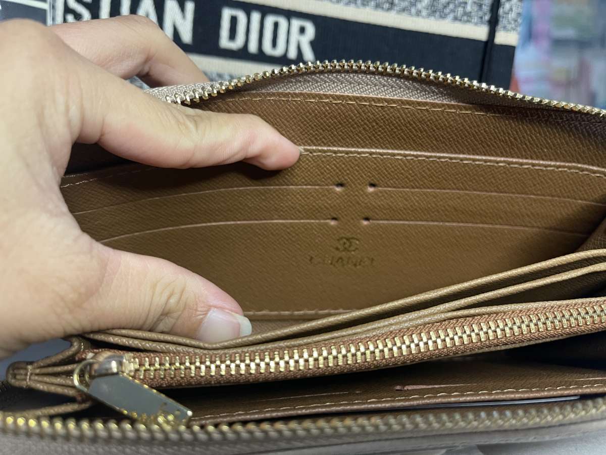 Christian Dior Booktote and Chanel long wallet Bundle