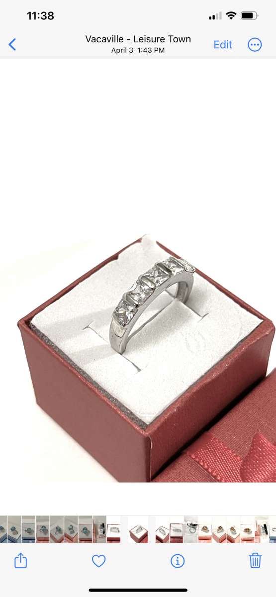 brand new solid silver wedding band size 7