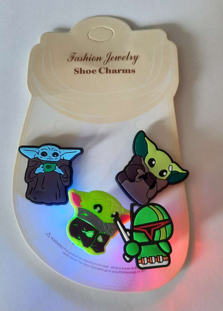 Yoda Light Up Croc Charms
