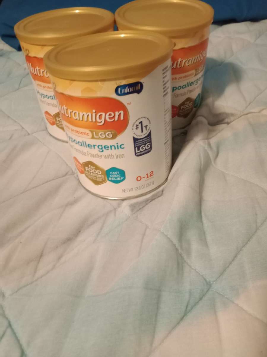 3 Baby Cans of Powder Food Enfamil Brands